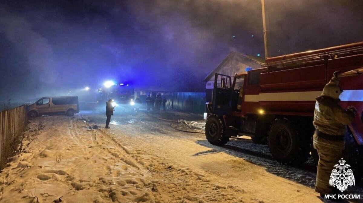    На месте пожара в селе Матвеевка Стерлитамакского района Башкирии© Фото : МЧС России