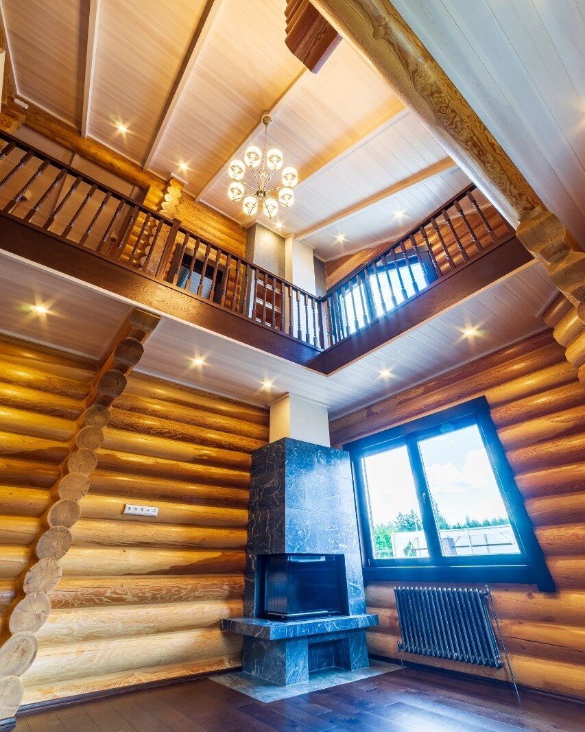 Камин из талькомагнезита для отопления загородного дома