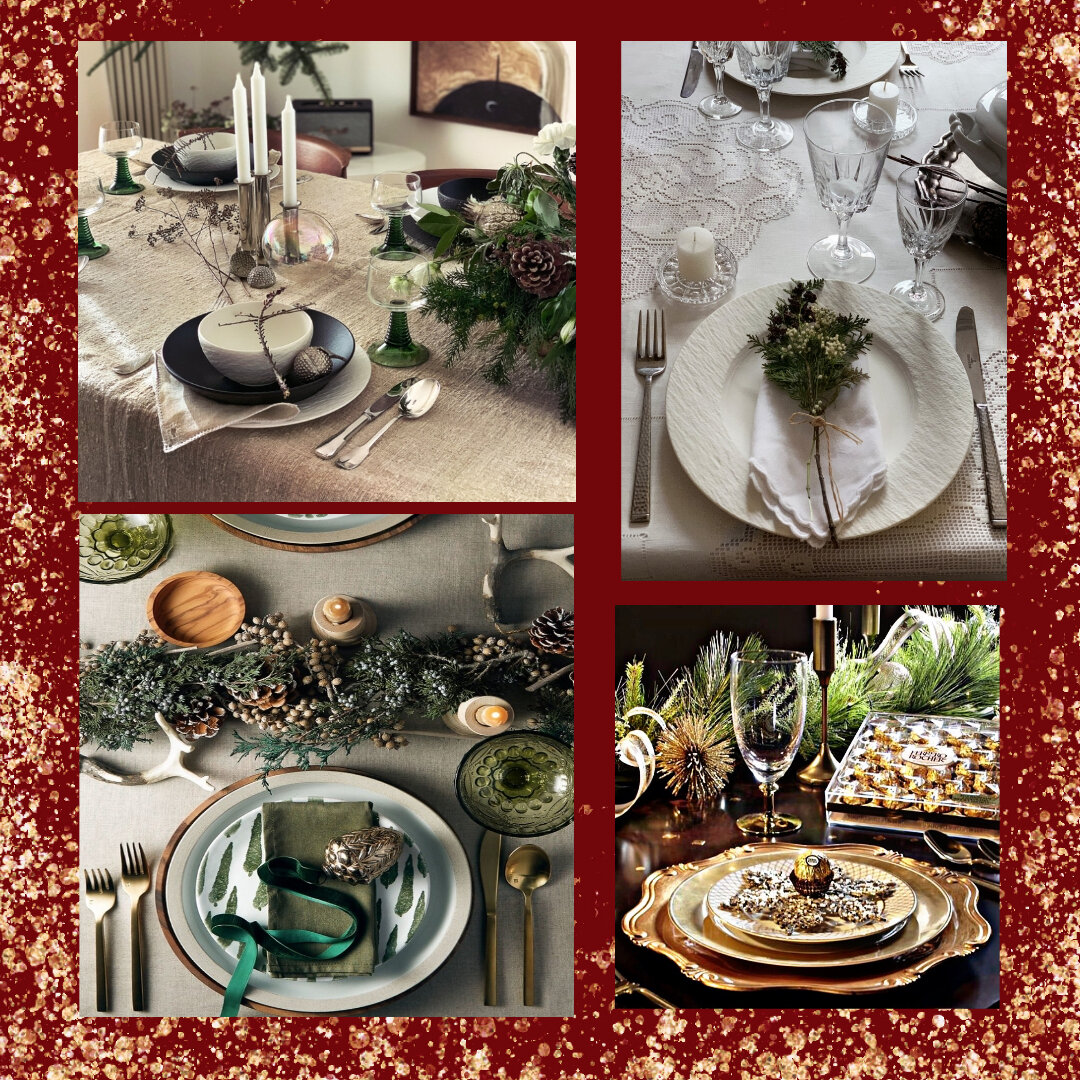 Для создания фото использовались композиции новогодней сервировки Александрины Лукач, шеф-дизайнера Intemporary Design Studio, размещенные на сайте ELLE Decoration