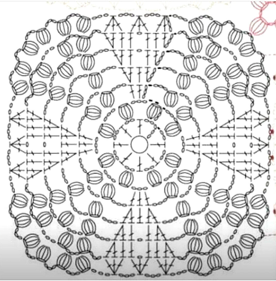 Схемы вязания крючком мотивов для пледа крючком