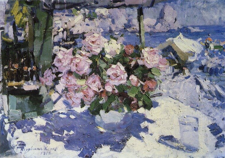 Константин Коровин "Розы" 1912