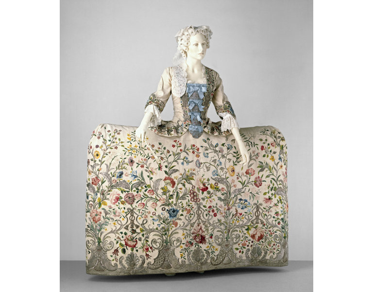 мода 18 века, рококо, панье