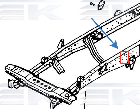 Отверстия для задней подвески ЯМЗ 236