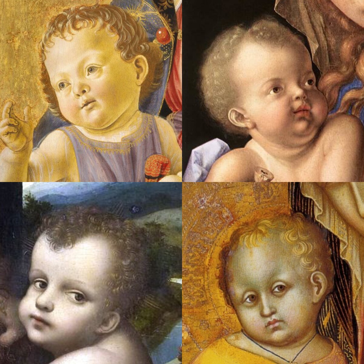 Изображения младенцев V-XV века