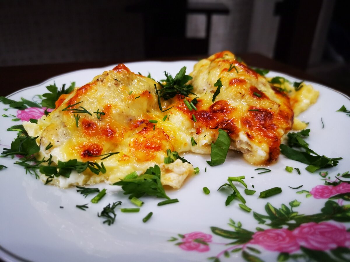 Куриные шарики в сырно-сливочном соусе