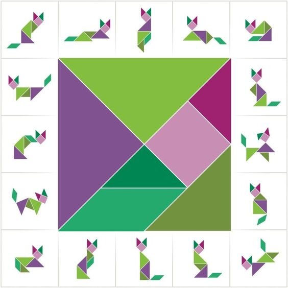 Пример №1 схемы для игры Танграм