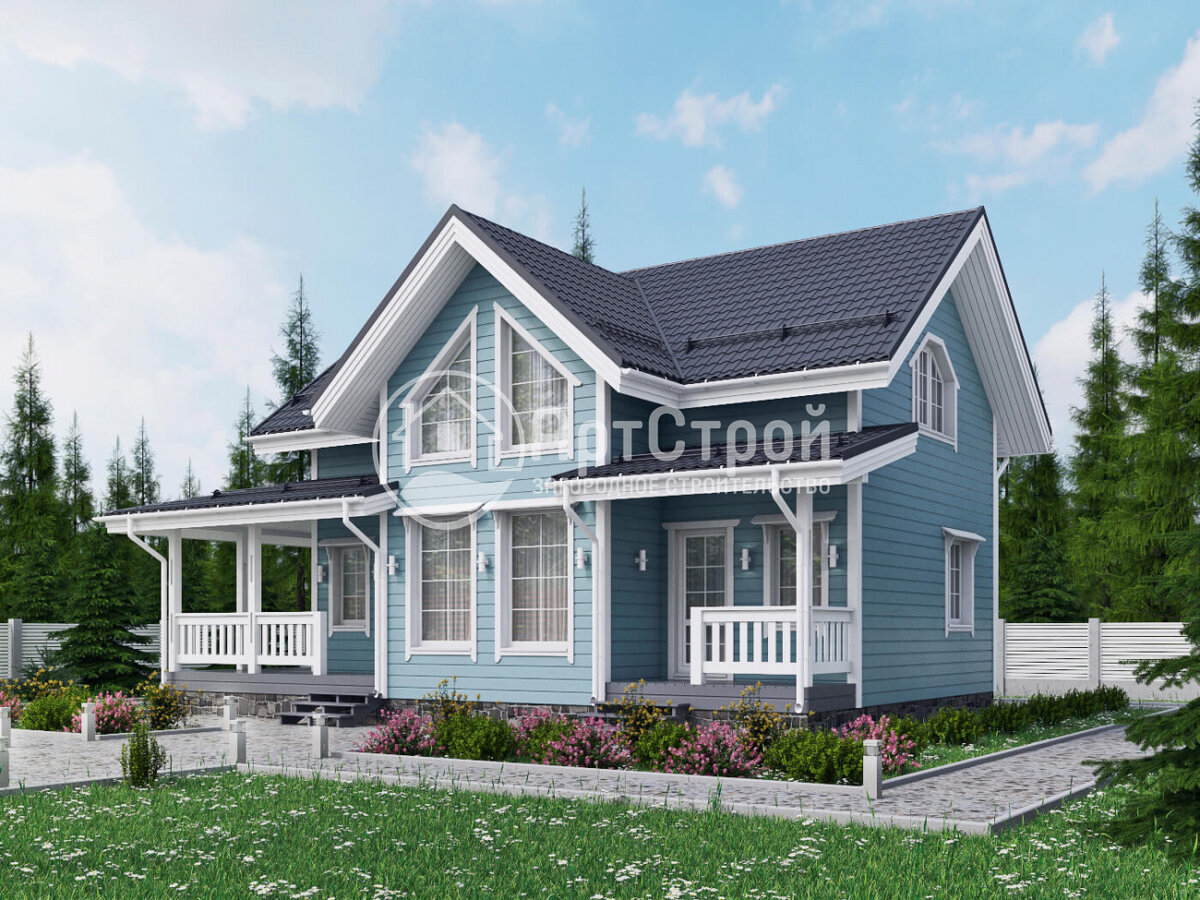 Внешний вид дома «Лоретто» от компании «АртСтрой»