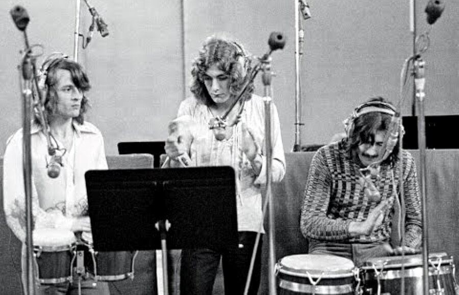 Совсем юные Зеппелины в студии. 