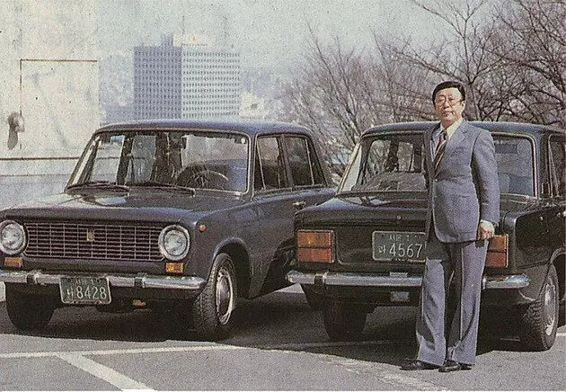 Одна из первых легковых Kia тоже была перелицованным Fiat 124