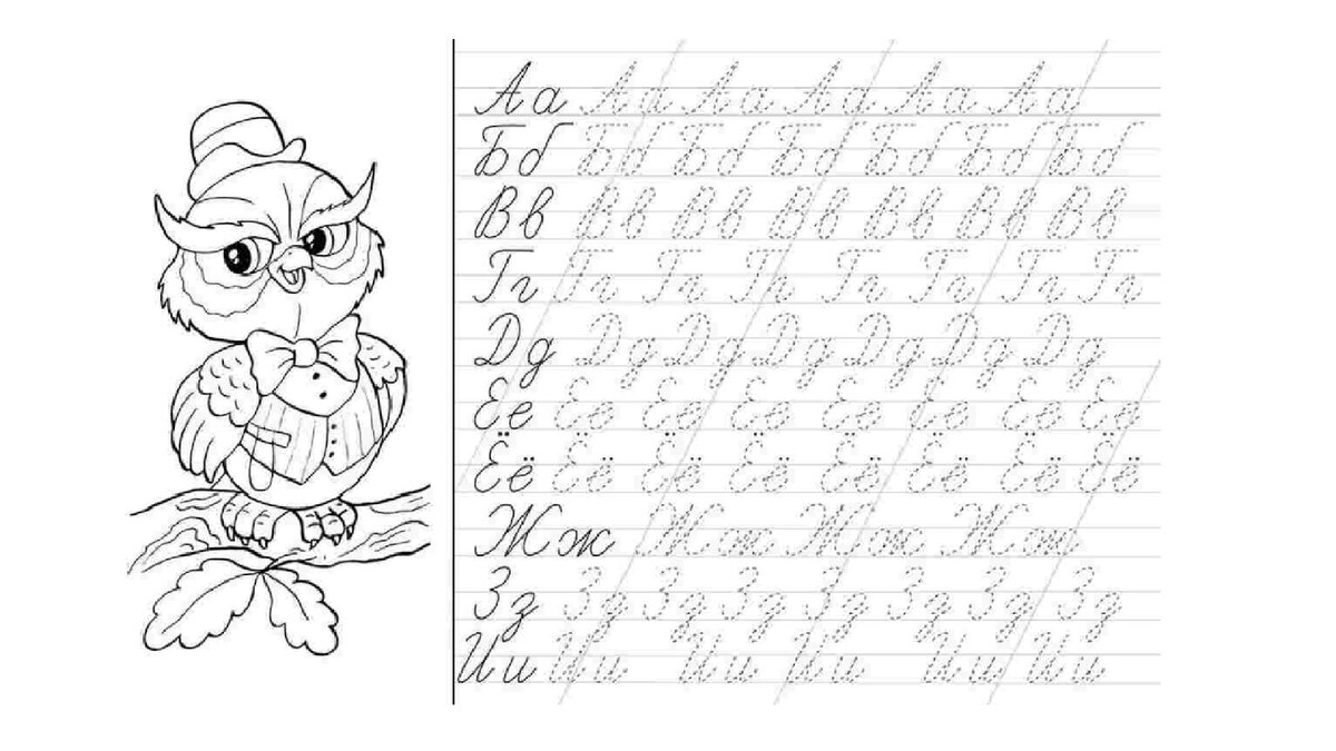 Алфавит и прописи в подарок )) Рисунок из Яндекс.Картинки