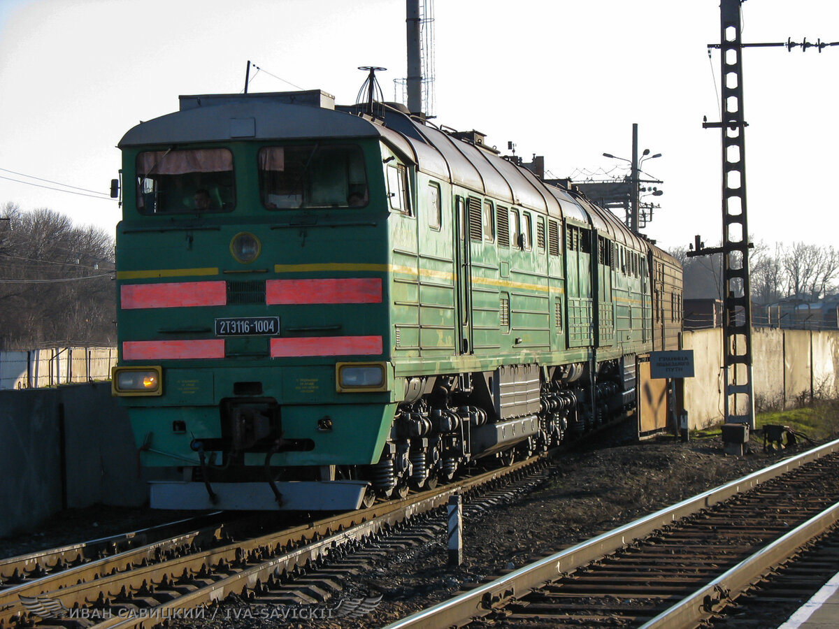 2ТЭ116-1004, Батайск, 3/2007