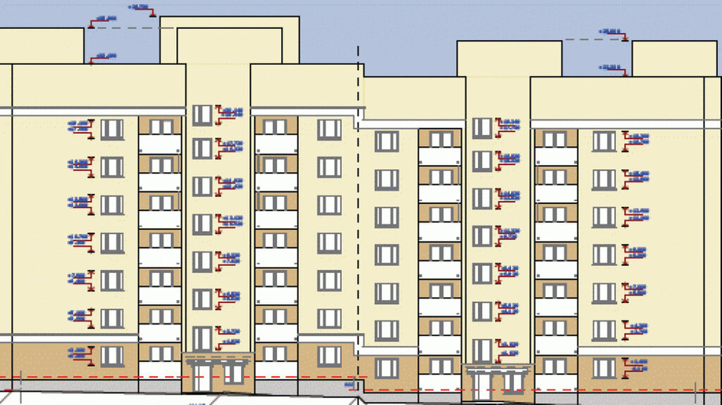 Рисунок дома, который нам показали в компании застройщика