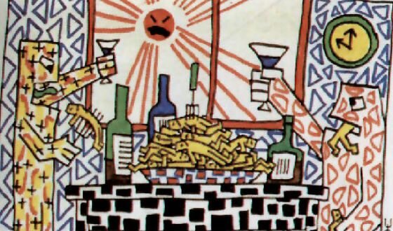 Детский рисунок Виктора Цоя. Фото взято из открытого источника в Интернете. https://uznayvse.ru/images/content/2017/9/uzn_15051187712.jpg