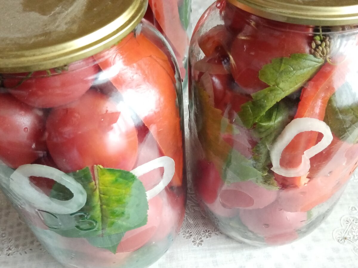 Приготовление помидоров на зиму.