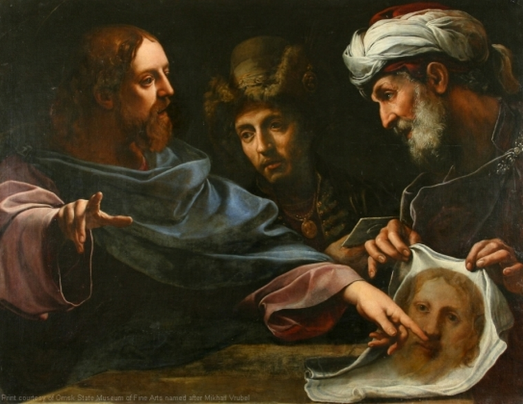 Картина Алессандро Тиарини. «Посланники царя Абгара перед Христом». XVII век. Изображение взято в открытых источниках.