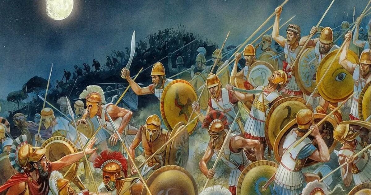 Так мог выглядеть бой эпирских воинов с греками (ну или македонян с греками). Фото из открытых источников.