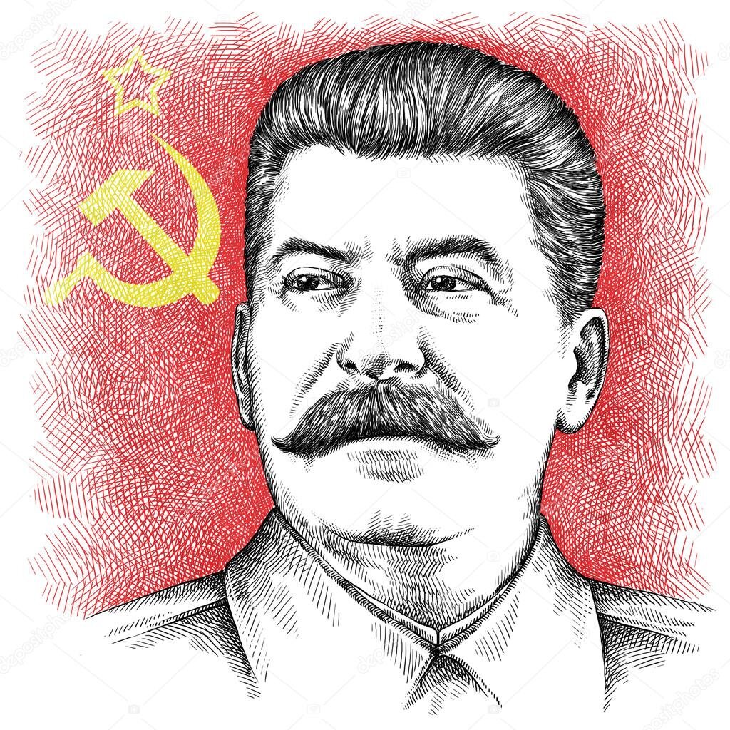 Сталин портрет эскиз
