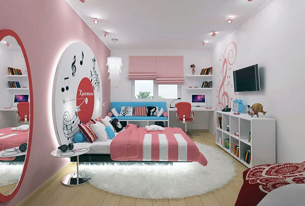 Спальня для девочки - фот необычных идей в интерьере