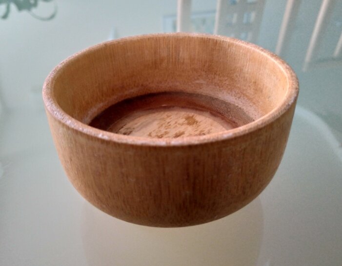 Моя первая деревянная чаша для бритья