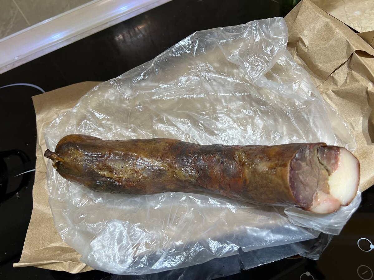 Национальная колбаса казы из конины