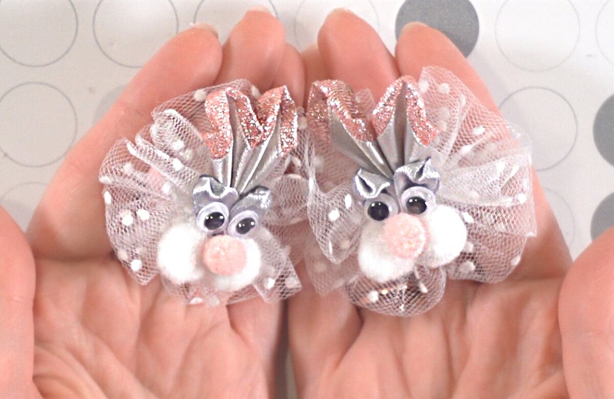 Videos Бантики с Мышками Крыса Символ Канзаши Животные Kanzashi Mice Bow | skazki-rus.ru