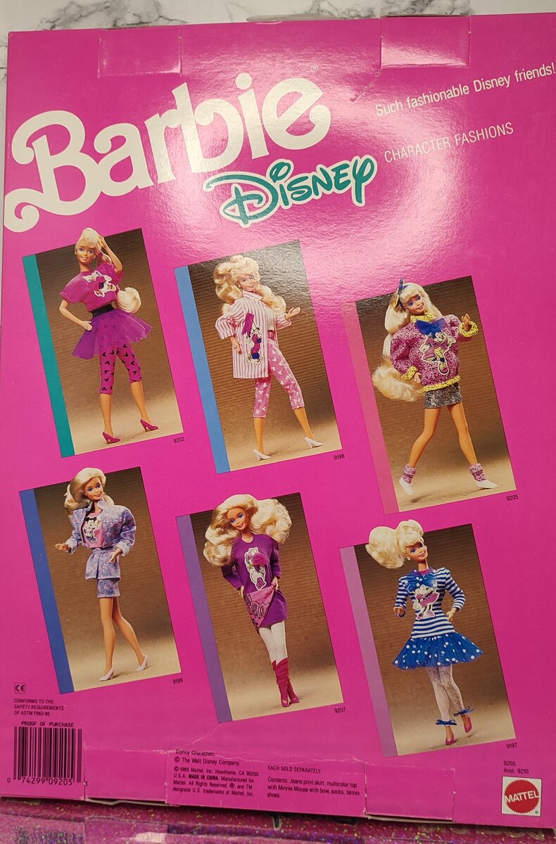 Всё Аутфиты Disney Character Fashions 1989