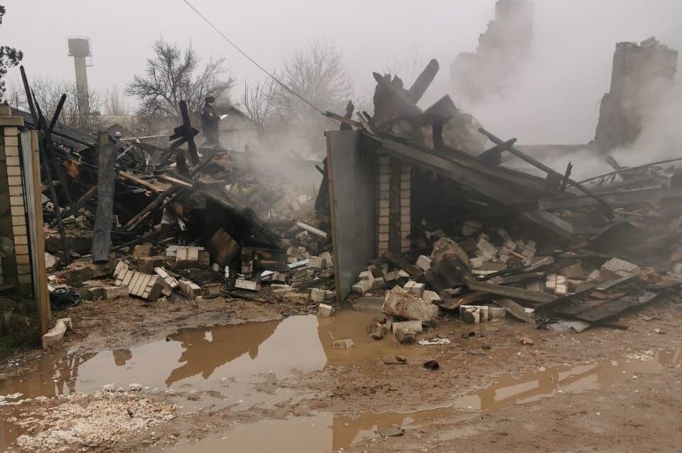     Частный дом разнесло полностью. Фото: прокуратура ВО