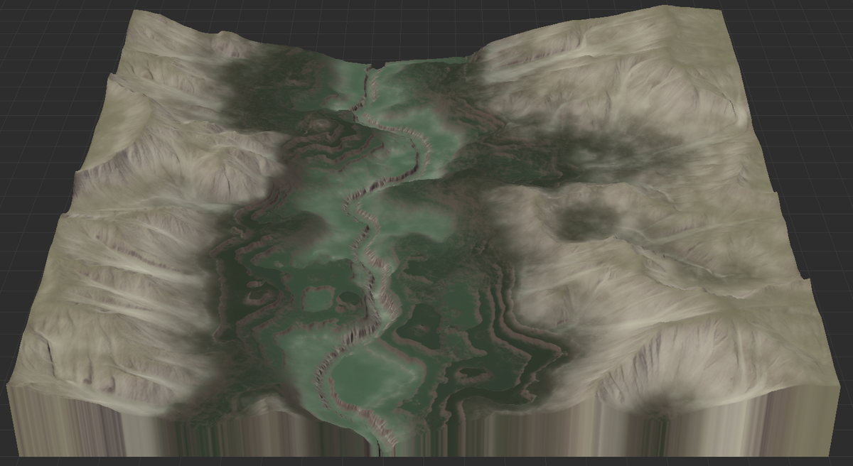 ландшафт с текстурой