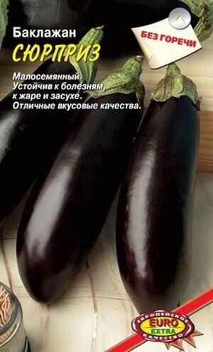 баклажан без горечи: среднеспелый сорт «Сюрприз»