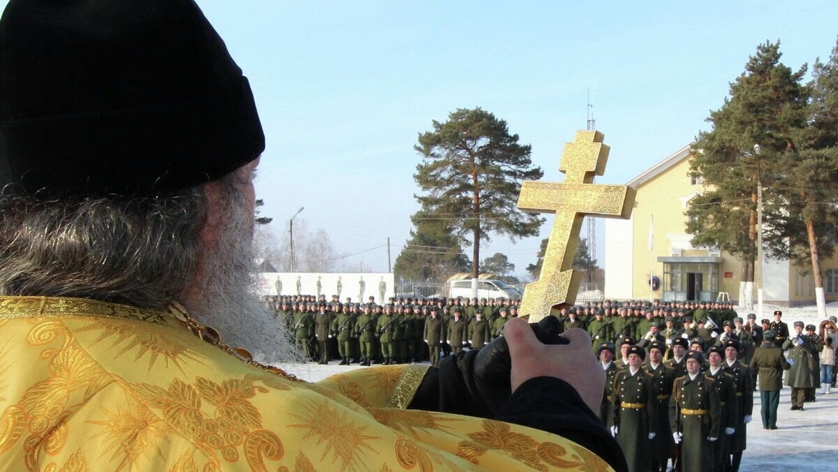    Священник в армии© Фото : представлено пресс-службой Центрального военного округа (ЦВО)