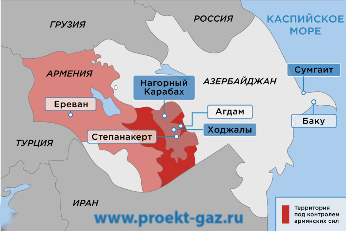 Карта азербайджана и армении нагорный карабах