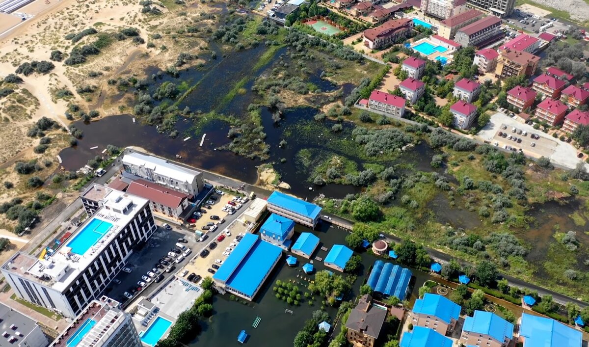 Участок улицы Скифская после потопа (фото: 25 августа 2021)