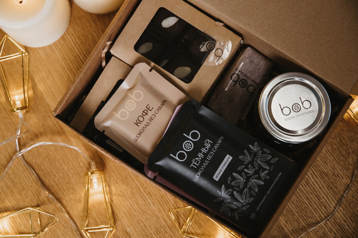 низкоуглеводный шоколад «Темный», на основе которого создан бокс, победитель премии Live Organic 2022 в номинации «Лучший полезный шоколад»