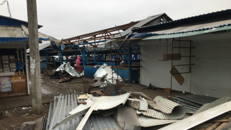 Рынок Шебекино после обстрела. Фото: Олег Дилимбетов