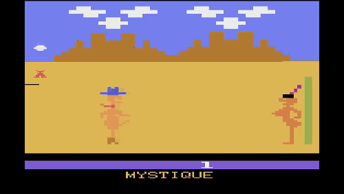 Примерный игровой процесс Custer’s Revenge