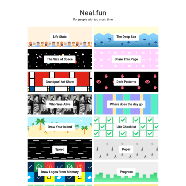 Сайт neal fun