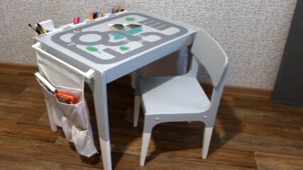 Детский столик из листа фанеры