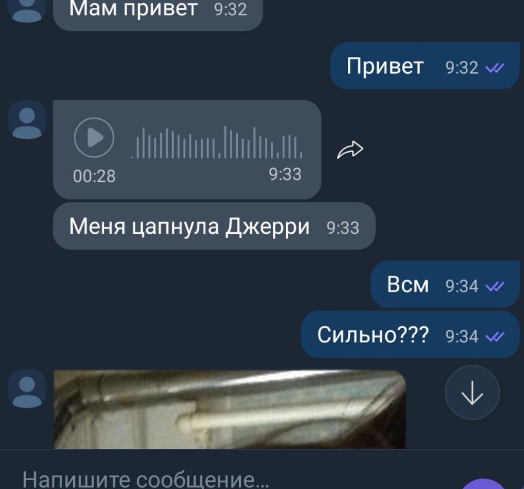 Сообщения на фото.