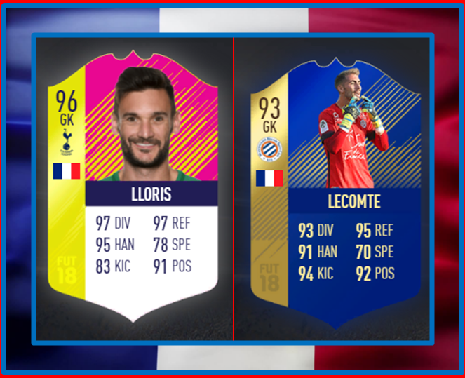 Ближайший конкурент Уго по сборной оказывается Лекомте и его TOTS FIFA 18)