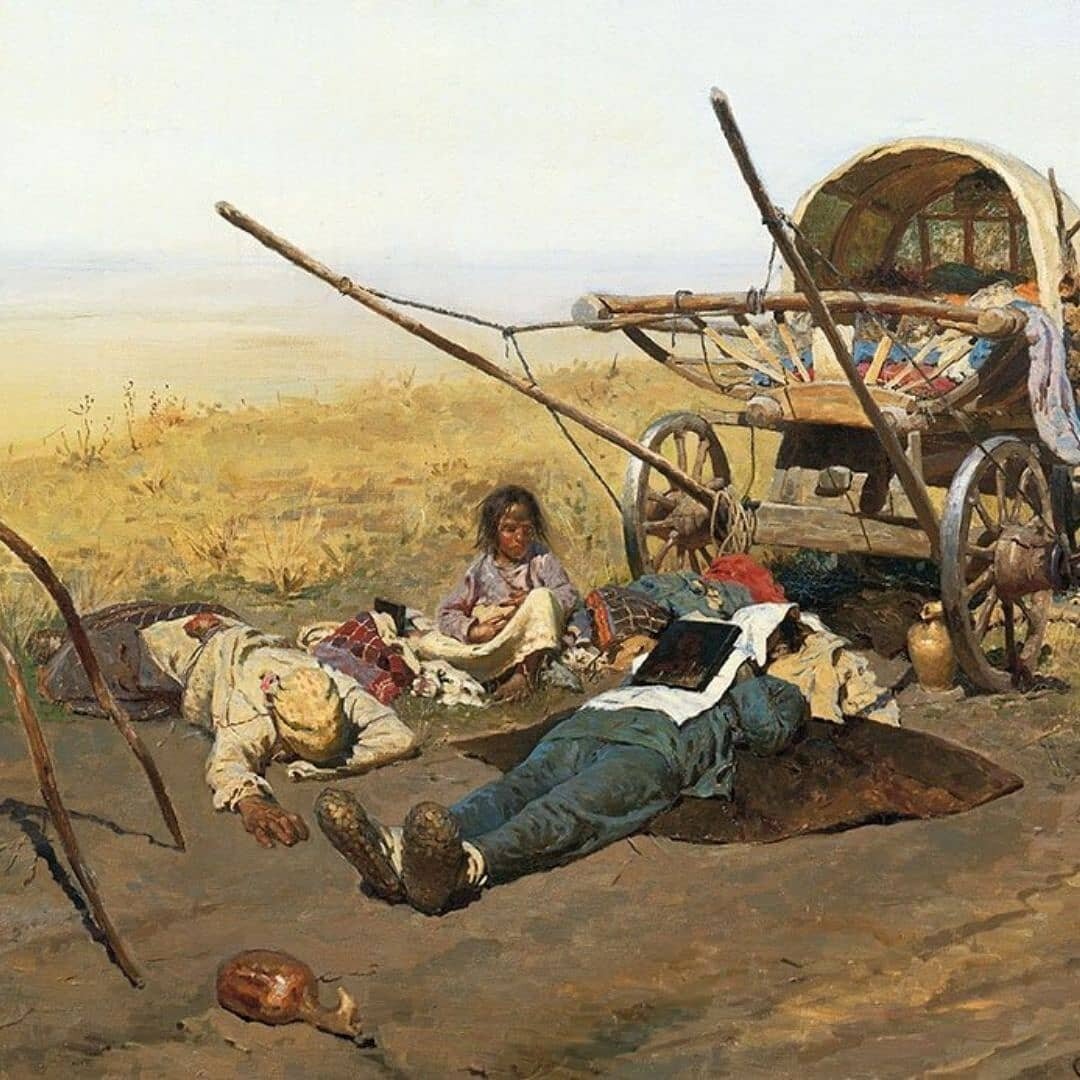 «В дороге. Смерть переселенца» Сергей Иванов