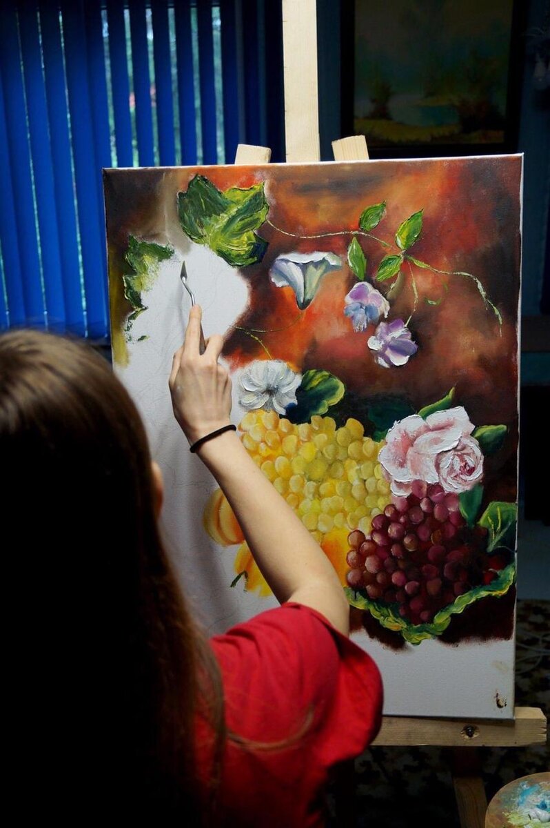 Дочь за работой