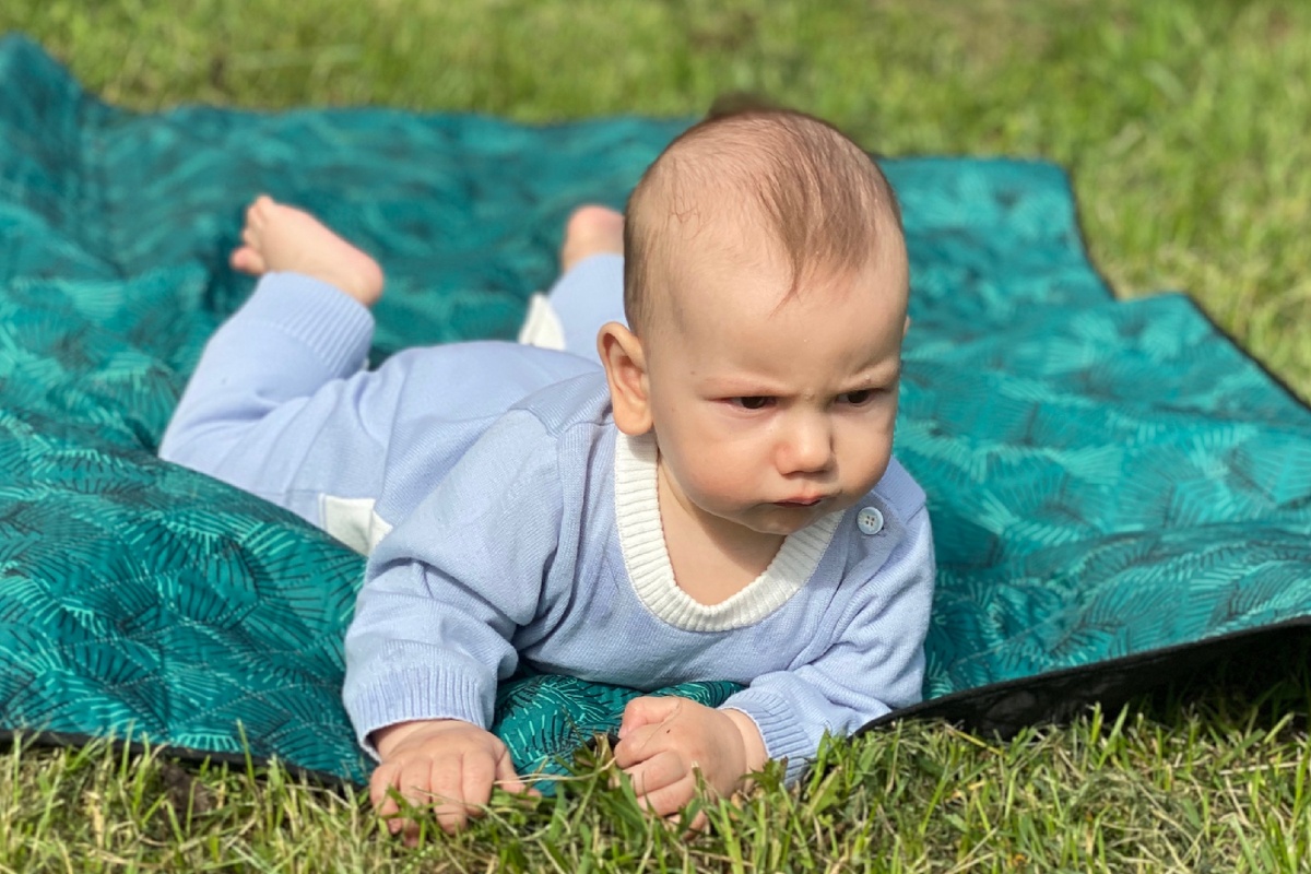 Лоб почти выровнялся