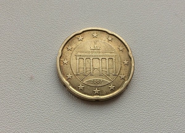 20 центов, реверс. Германия