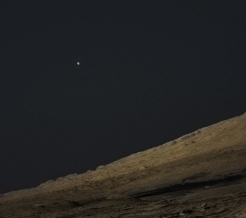 Фобос с поверхности Марса 