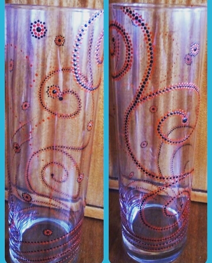 Ваза "цветы пламени"