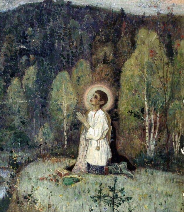 Отрок Варфоломей. В.М.Нестеров,1889