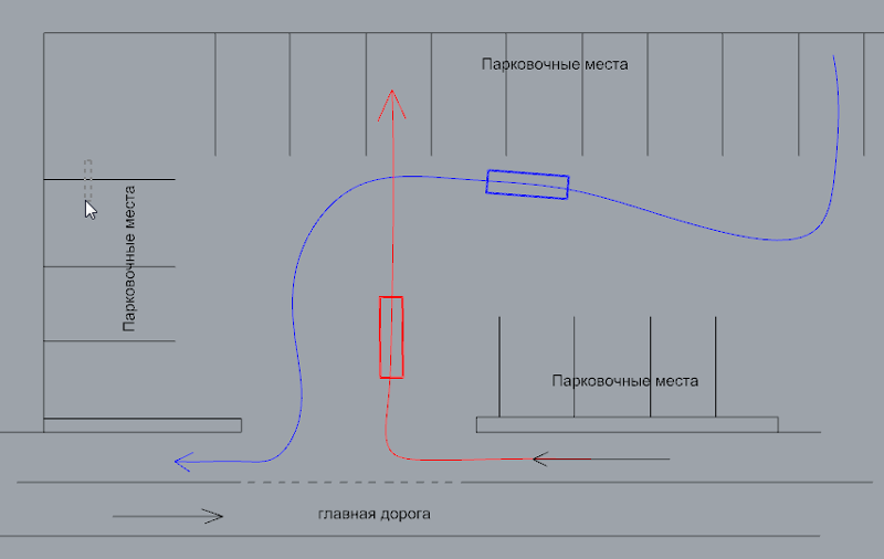 План парковочных мест