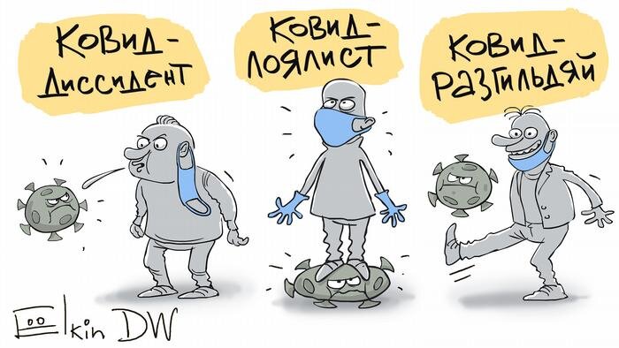 Карикатура Ёлкина с DW