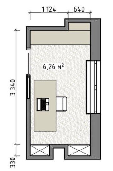 Спальня, детская или кабинет из 6 квадратных метров