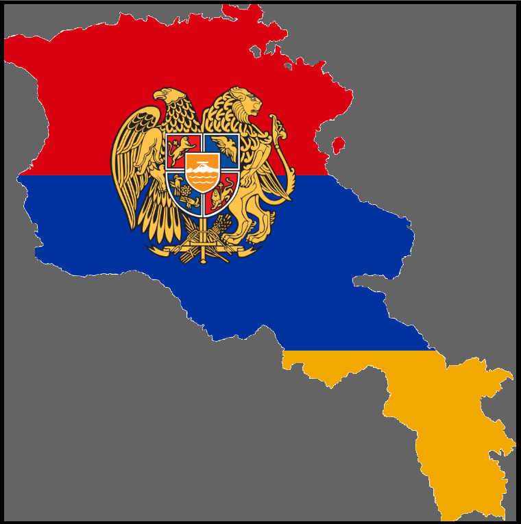 Современная карта Армении (карта взята из открытых источников)